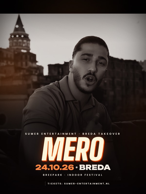Mero live op 24 oktober in Breepark Breda